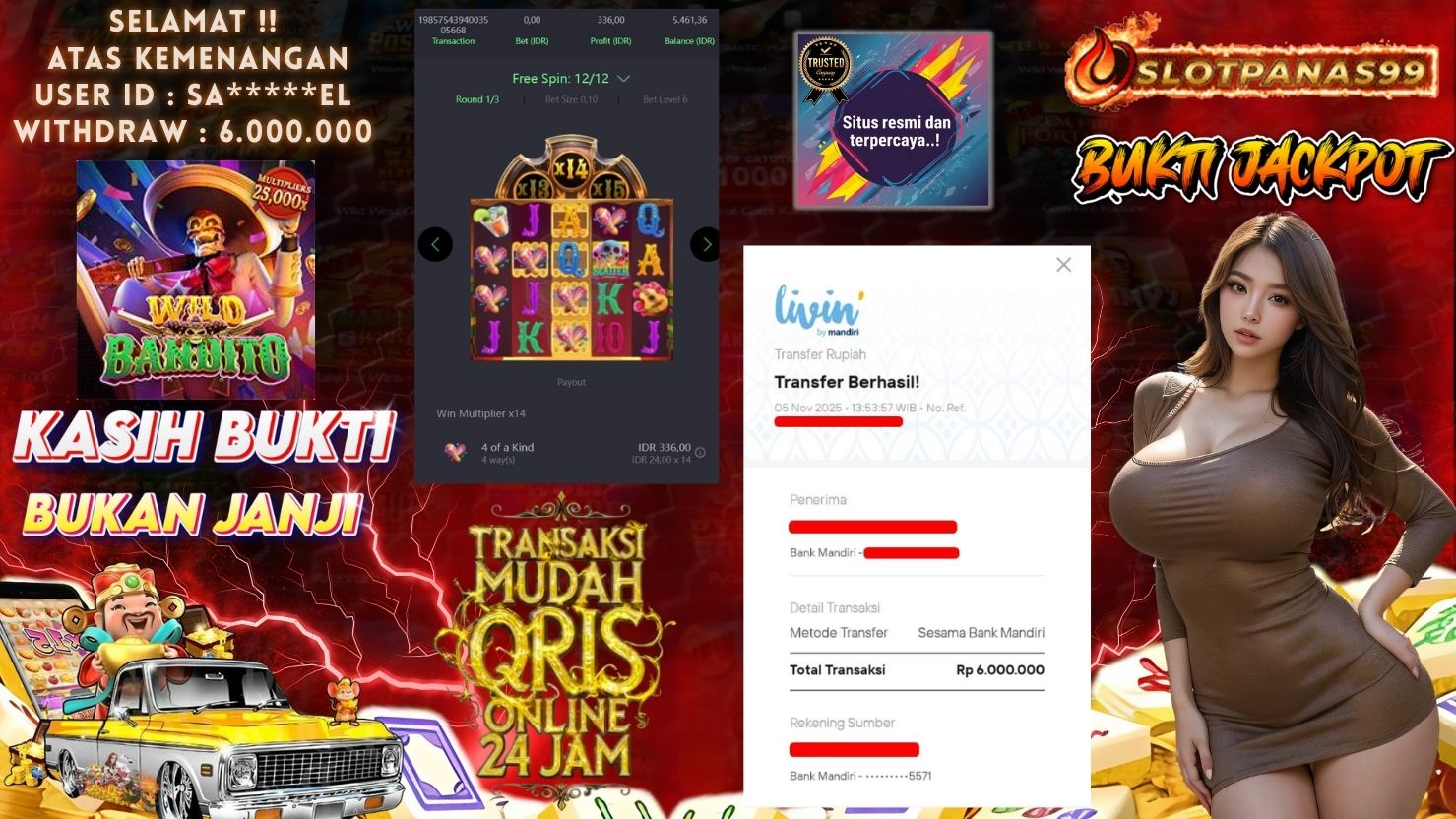 SLOTPANAS99 JACKPOT SLOT WILD BANDITO